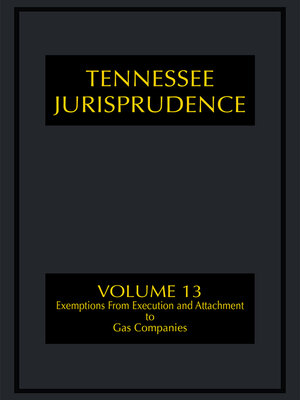 cover image of Tennessee Jurisprudence